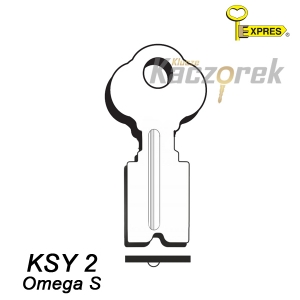 Płaski 002 - Omega S KSY2 - klucz surowy